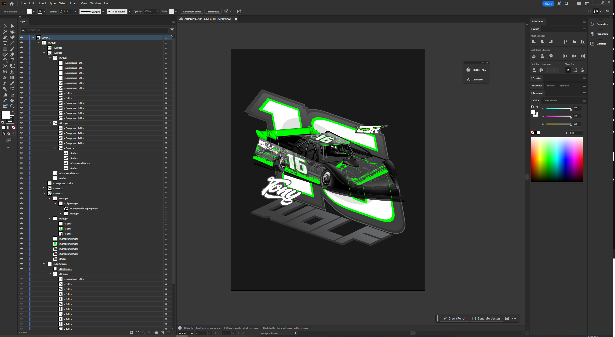 Graphic design example